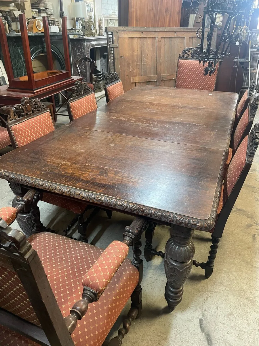 Victorian Oak dining suite - Image 1