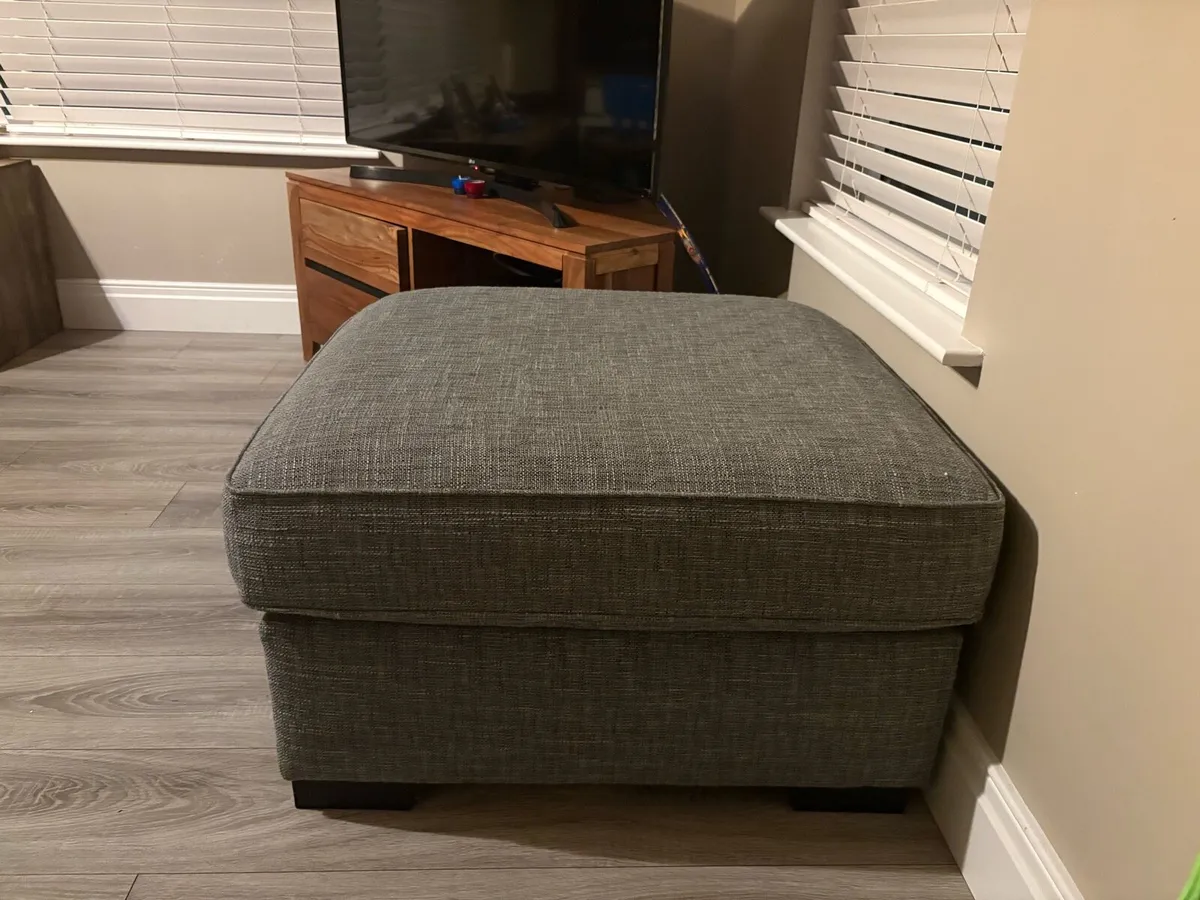 Next Xtra Large Chaise Long Sofa + Footstool - Image 3