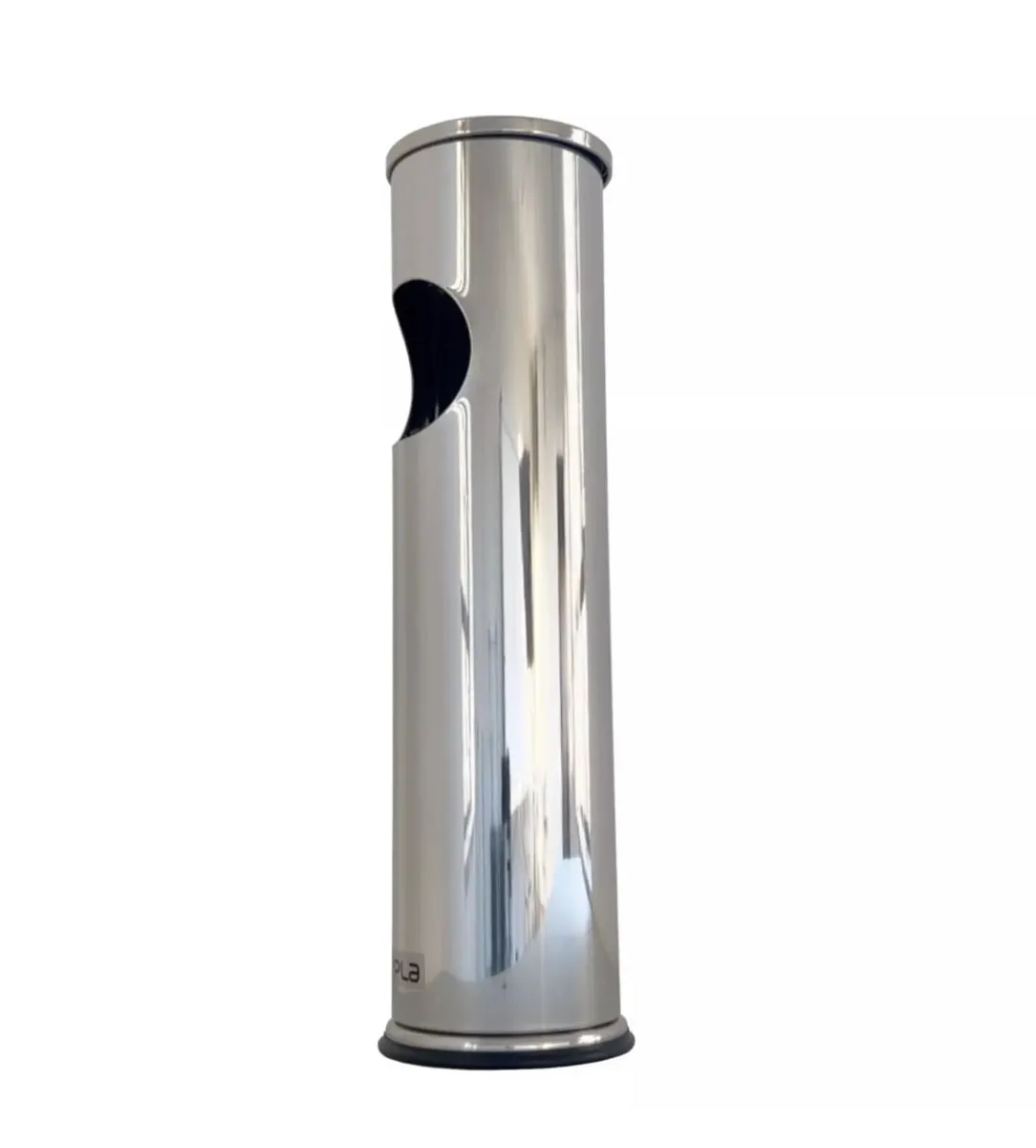 Free Standing Ash Tray Rubbish Bin Stainless Steel - Image 2