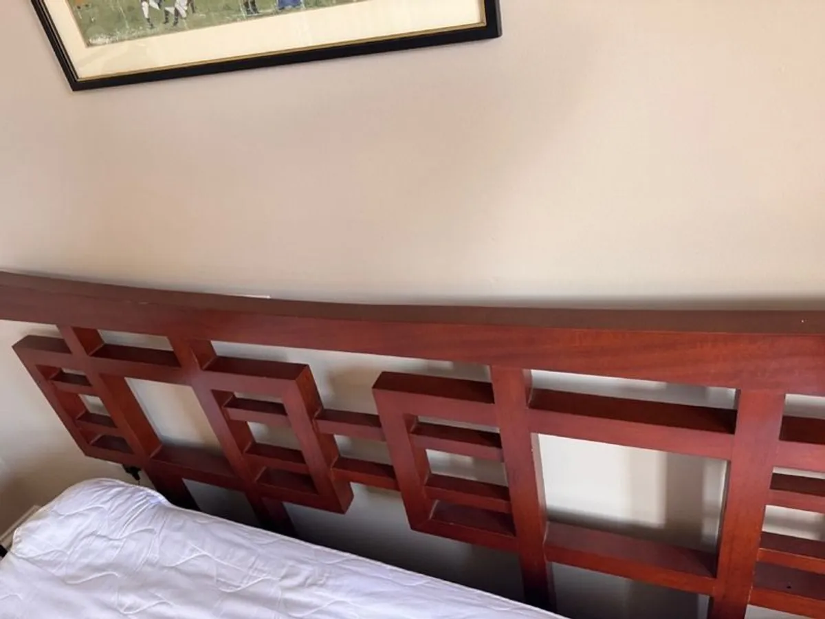 Wooden Asian King bed - Image 2