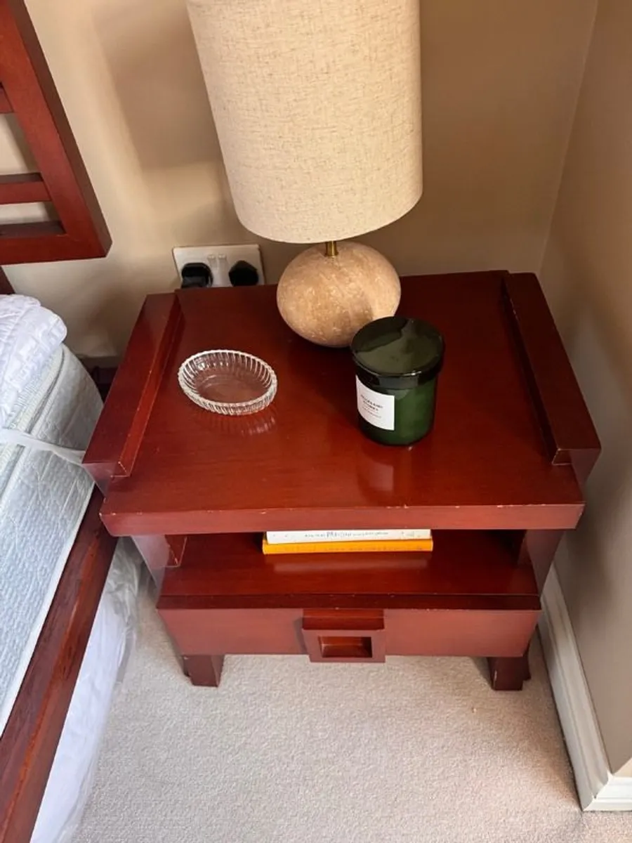 Wooden Asian King bed - Image 3