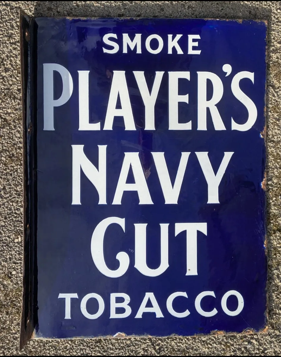 Antique players, please sign enamel - Image 2