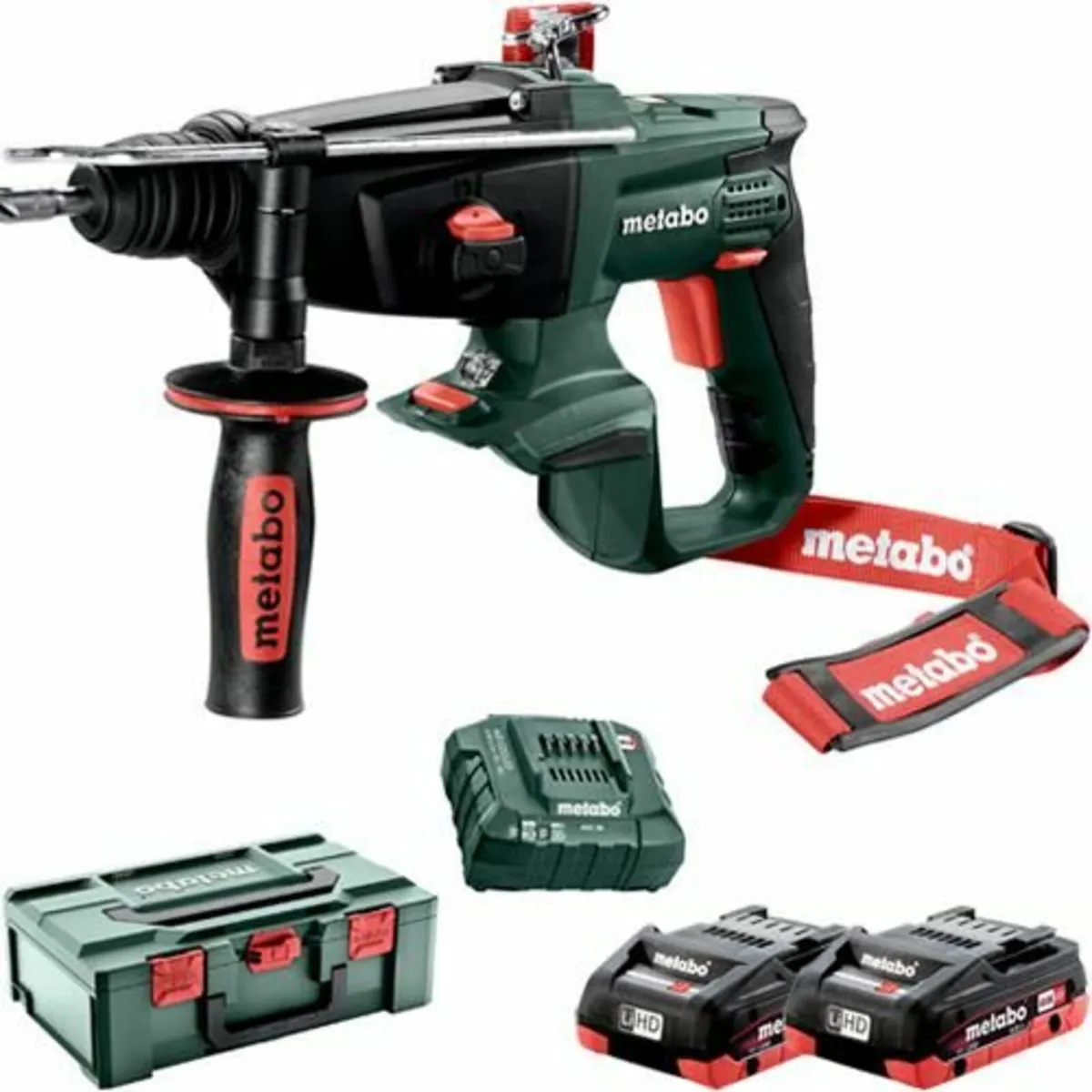 18V Cordless Metabo SDS Hammer Drill Kit - Image 3