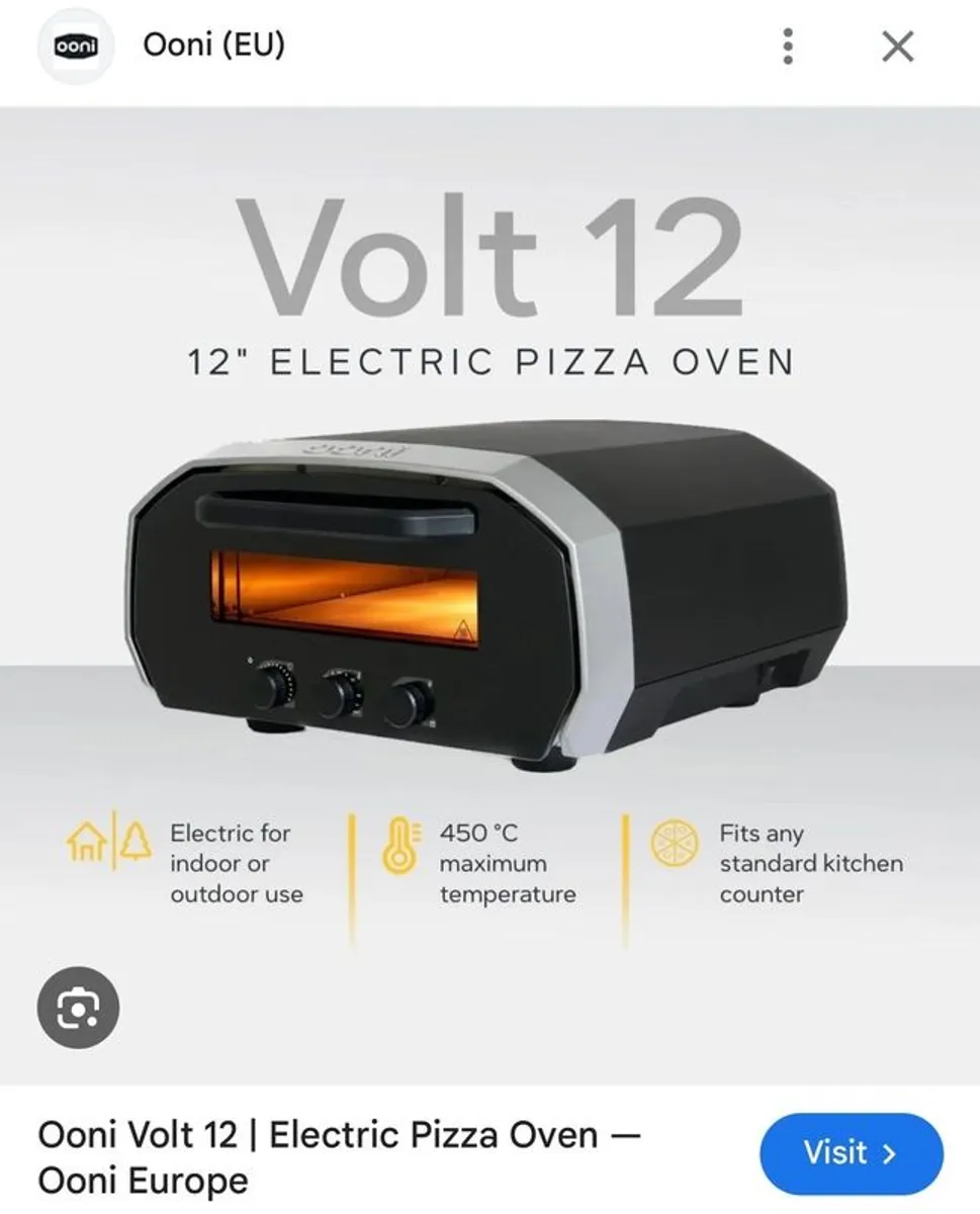 Ooni Volt 12 - Electric pizza oven - Image 1