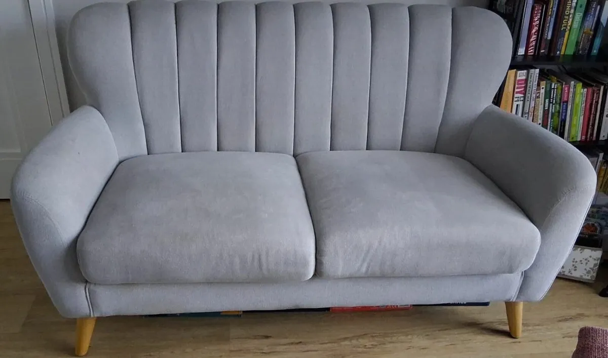 FOR SALE - Grey 2 Seater Sofa/Couch/Settee - Image 1