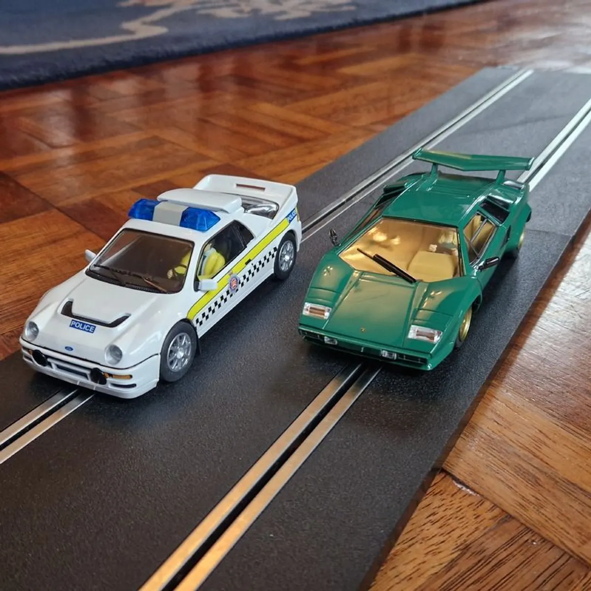 Scalextric Cops + Robbers Twin Pack:  SPECIAL OFFER  ( classic legend street supercar gt TV Police) - Image 1
