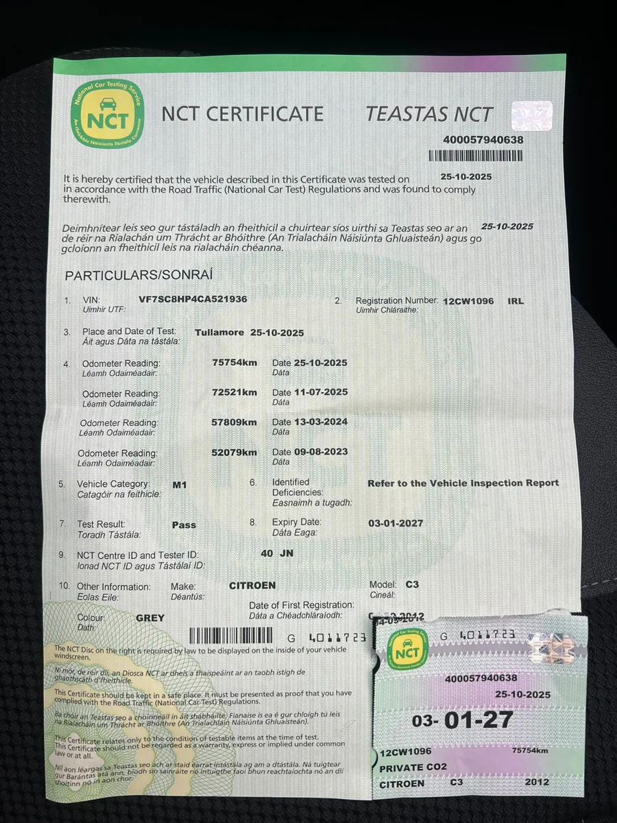 Citroen C3 2012 Automatic 1.4 HDI new nct 1/27 tax - Image 2