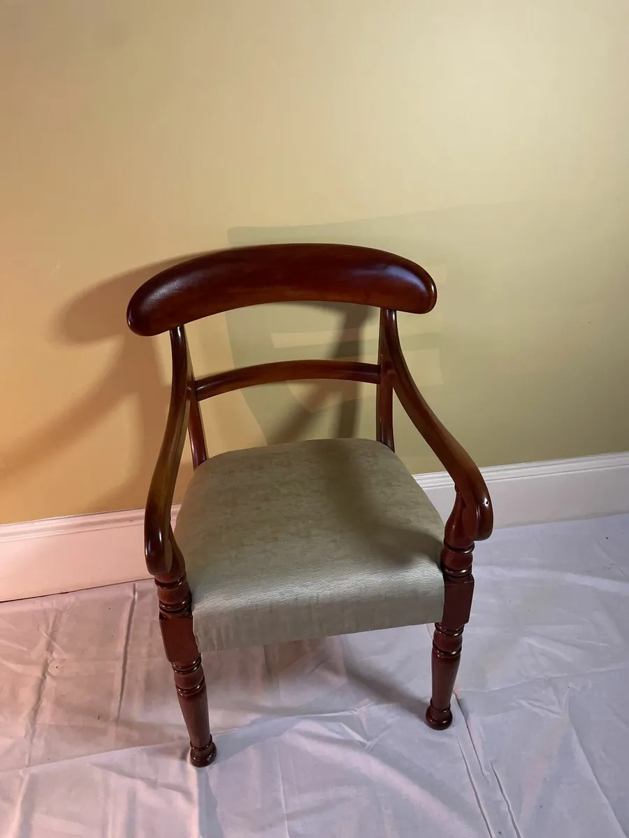 Vintage Mahogany Carver Armchair - Image 2