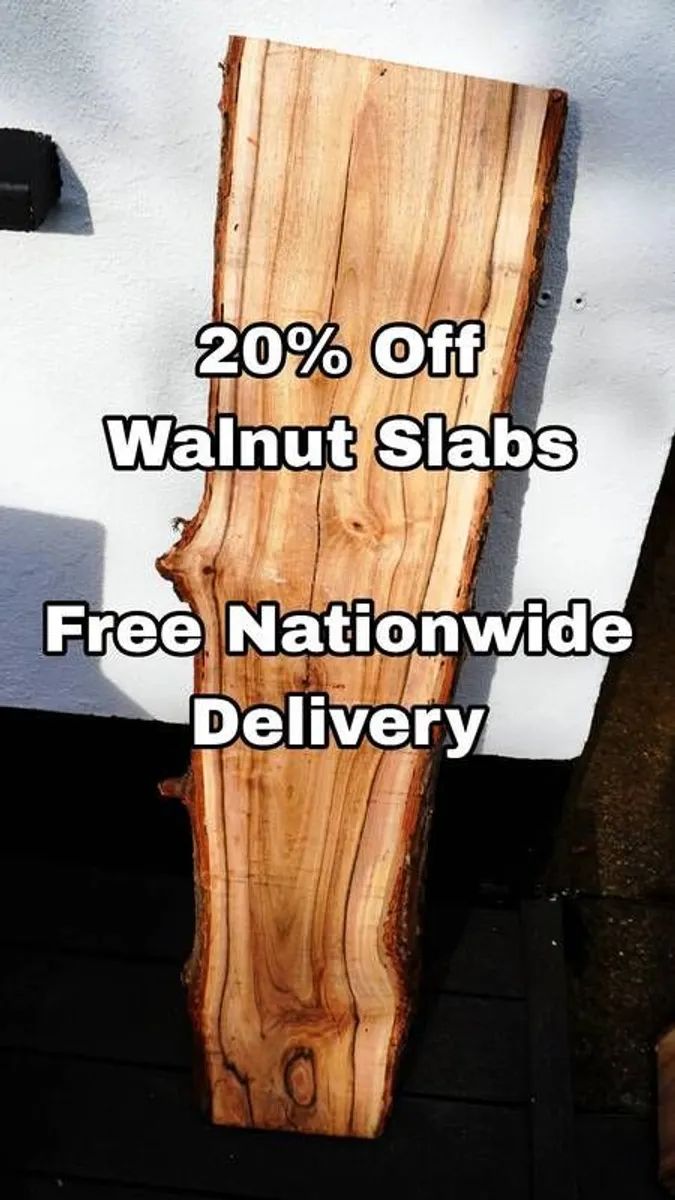 Live Edge Slabs Timber Hardwood Free Delivery Live - Image 1