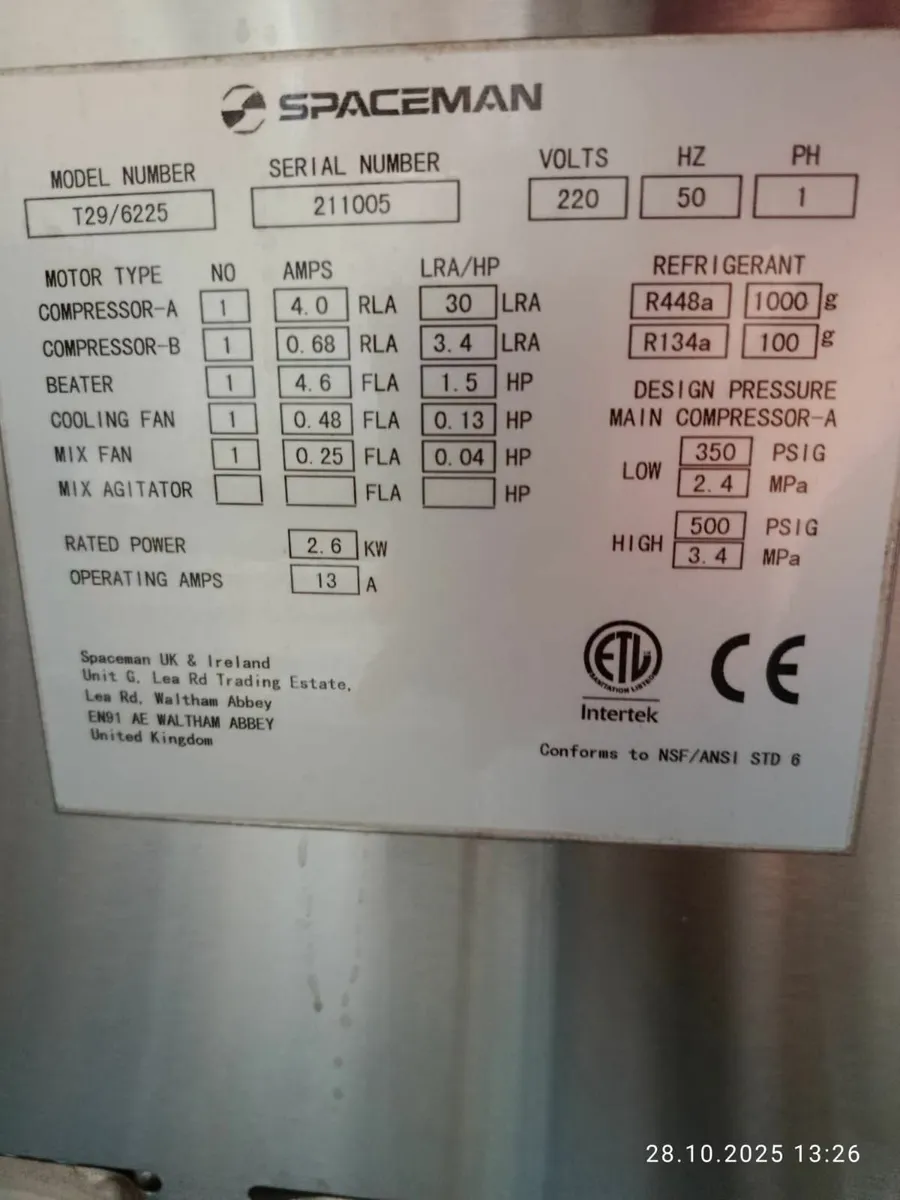 Ice cream machine / ice cream maker Spaceman - Image 3