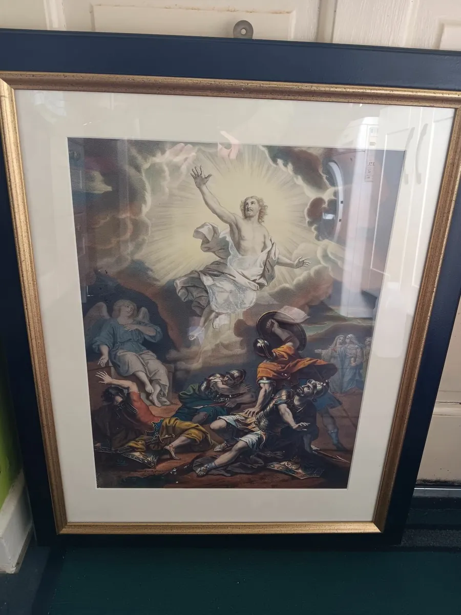 Vintage lithograph holy picture - Image 3