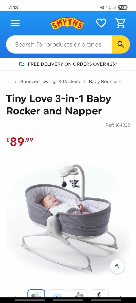 Tiny Love 3-in-1 Baby Rocker and Napper (Bouncer) - Image 3