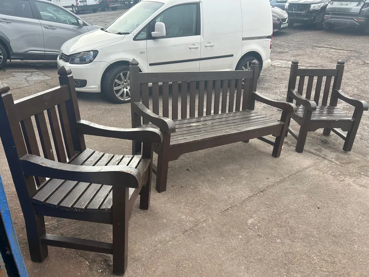 Heavy Teak park furniture set