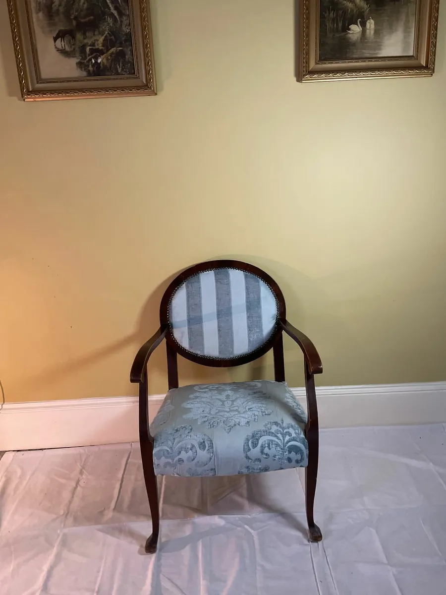 Vintage Salon-Style Armchair - Image 2