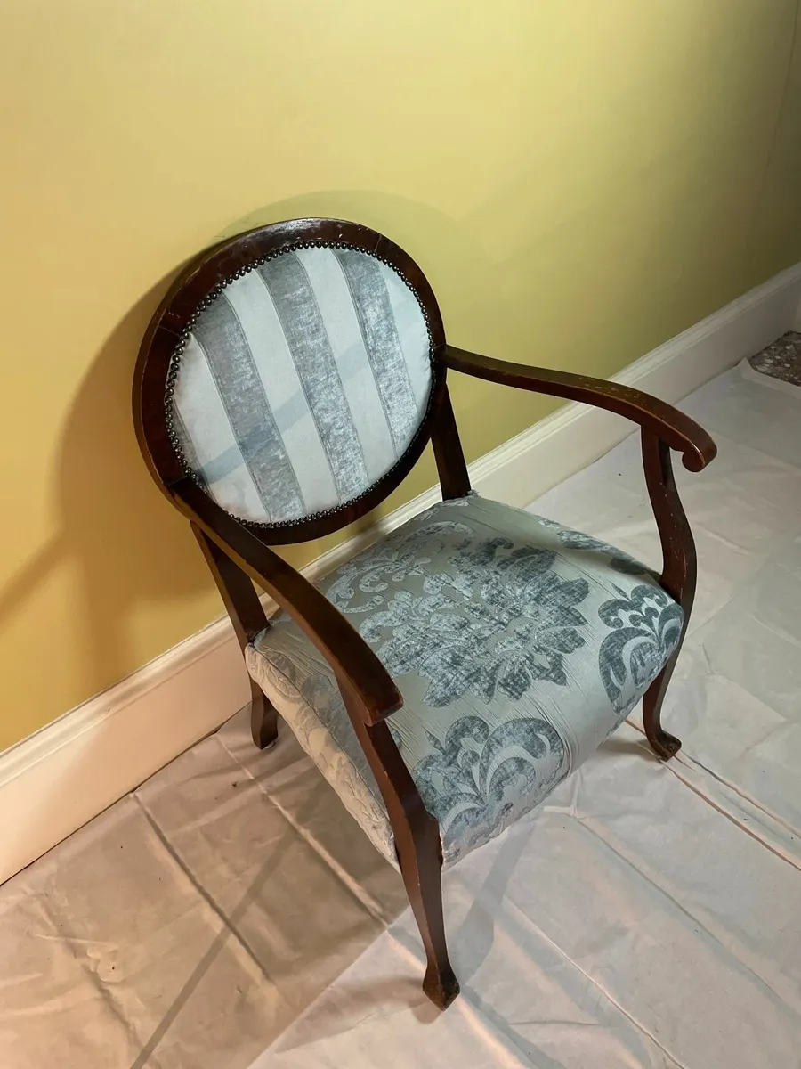 Vintage Salon-Style Armchair - Image 3