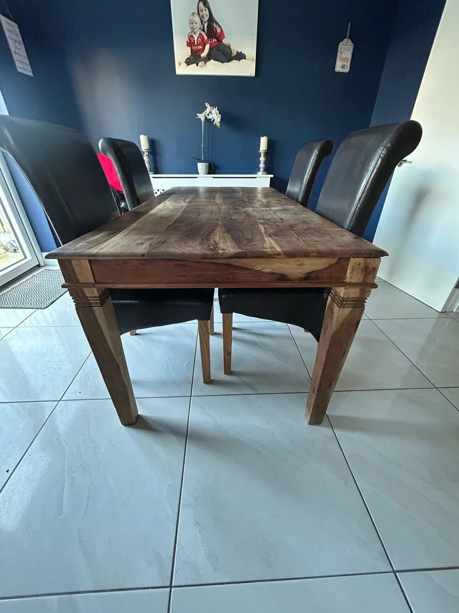 Dining table and chairs