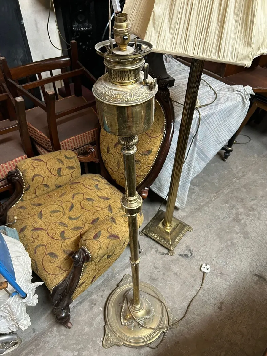 Victorian Brass Lamp - Image 1