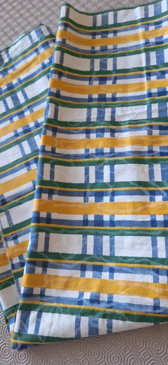 Curtain Fabric Blue - Image 2