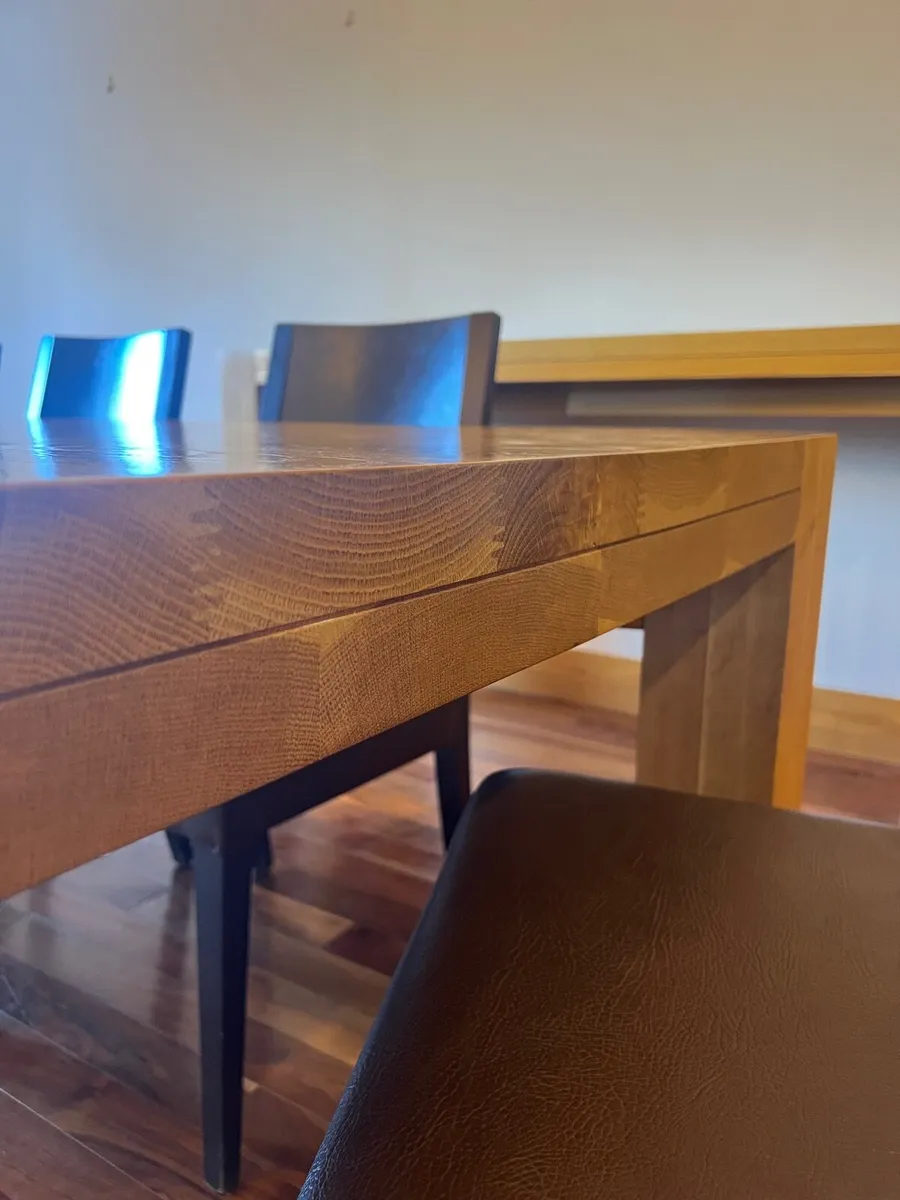Solid White Oak Dining table - Image 3