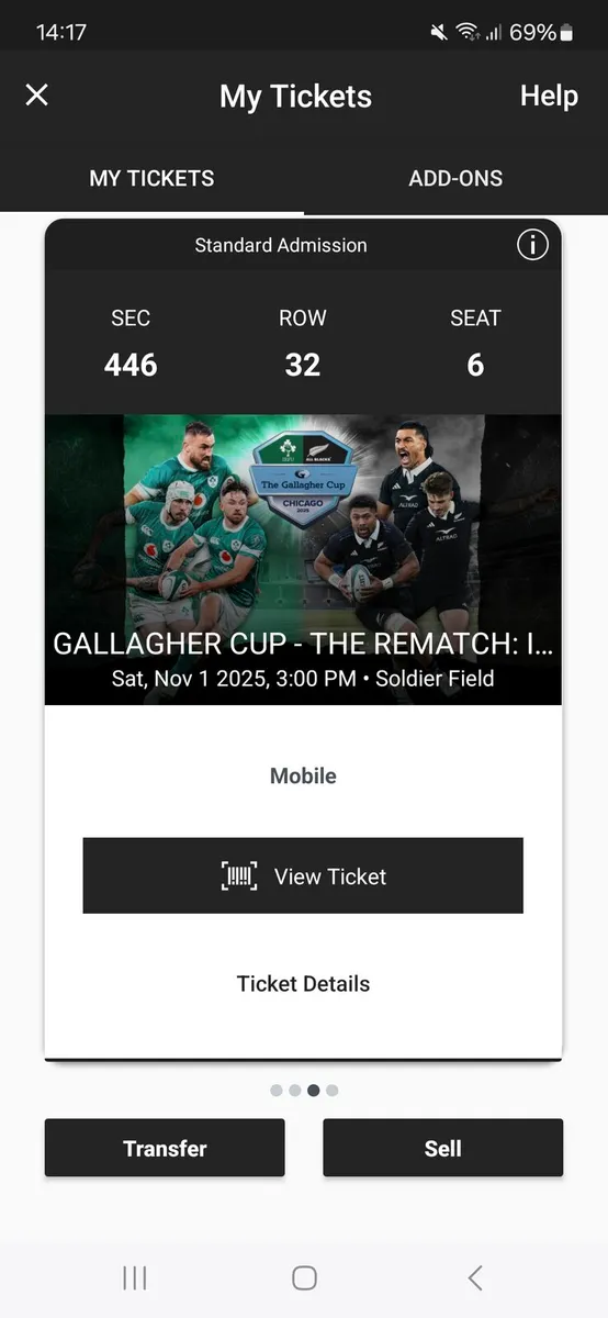 Ireland v All Blacks in Chicago - Image 2