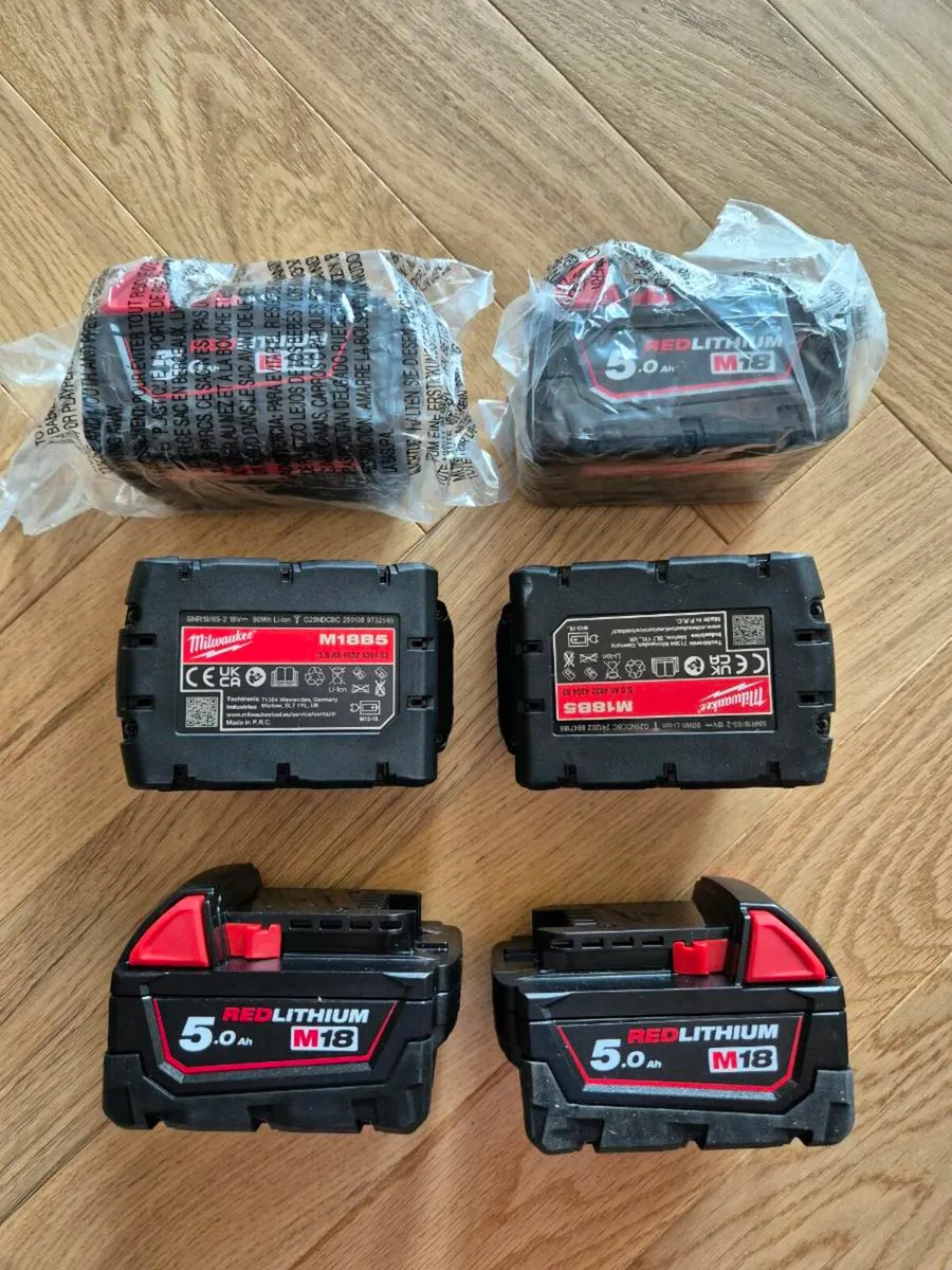 Milwaukee M18B5 5.0Ah Batteries - Image 2