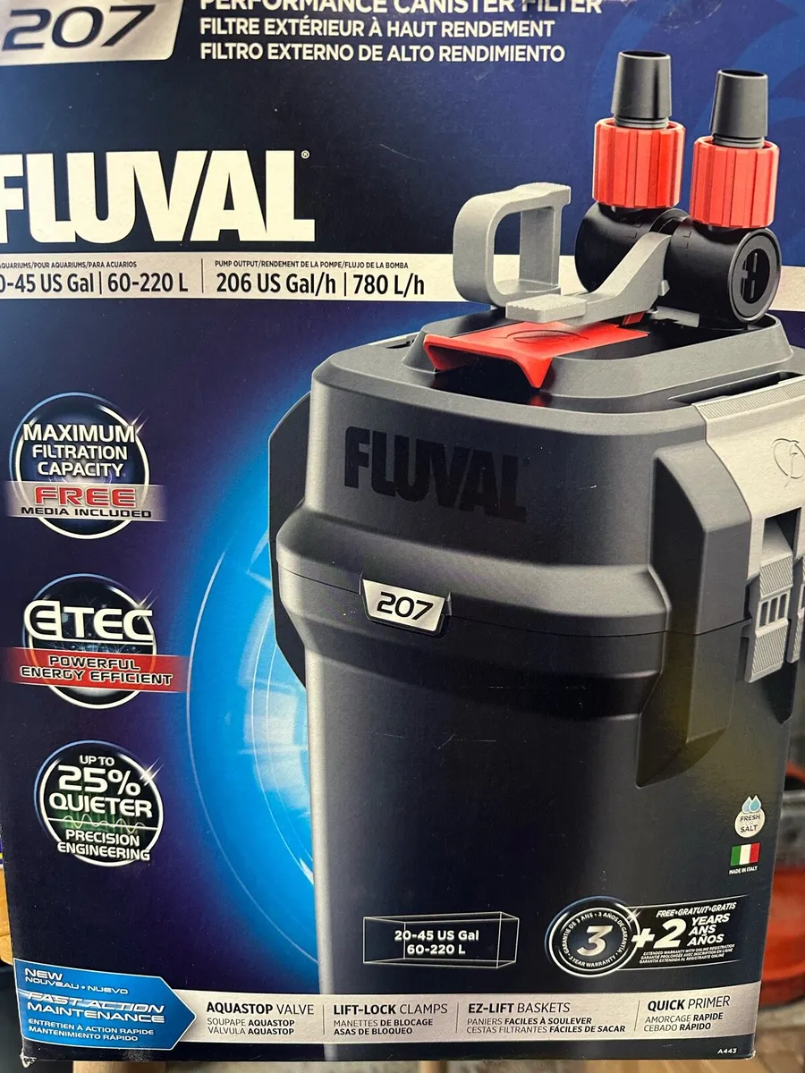 120L Fish tank with fluval 207 filter and spares - Image 3