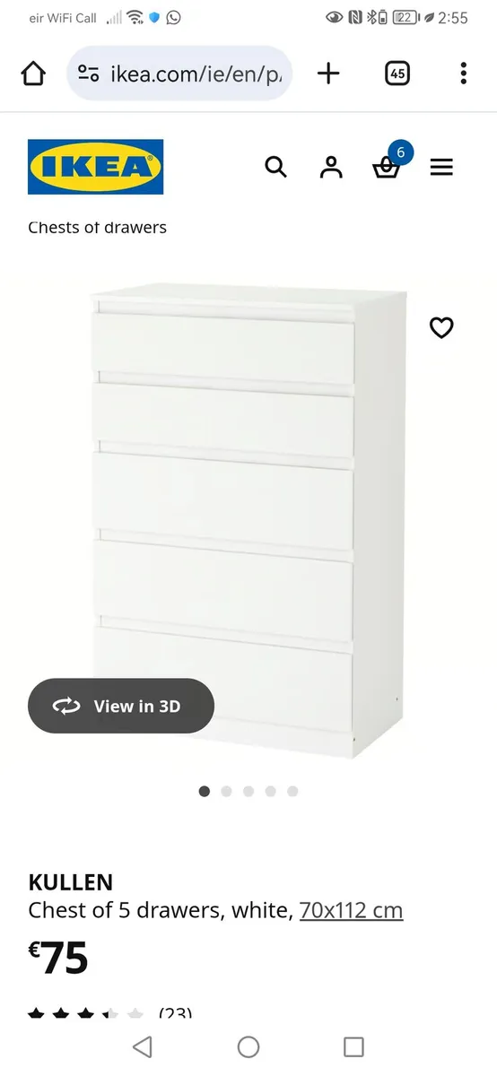 FREE TO TAKE AWAY. 2 x IKEA kullen 5 drawer - Image 3
