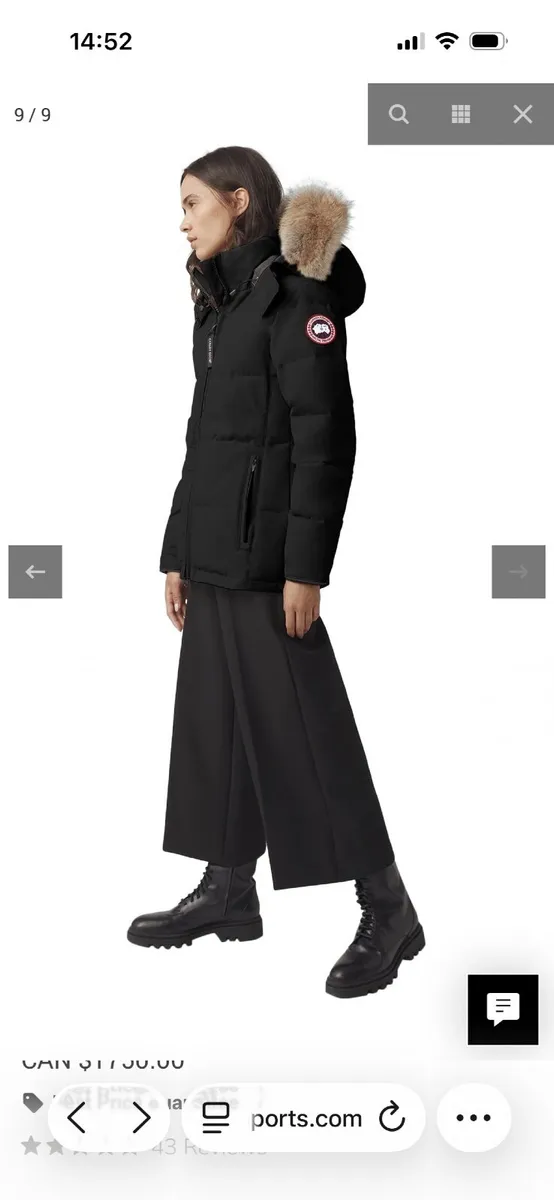 Canada goose womens chelsea parka size M - Image 1