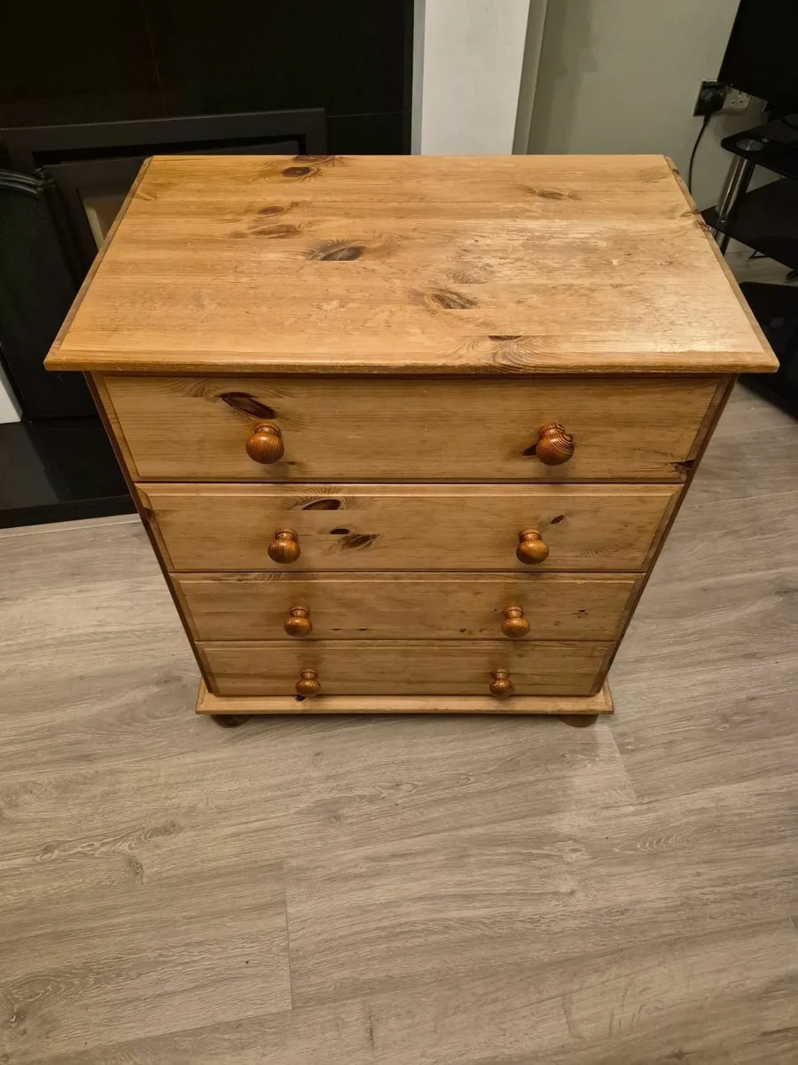 Pine Chest Of Drawers - 4 Drawers - Image 1