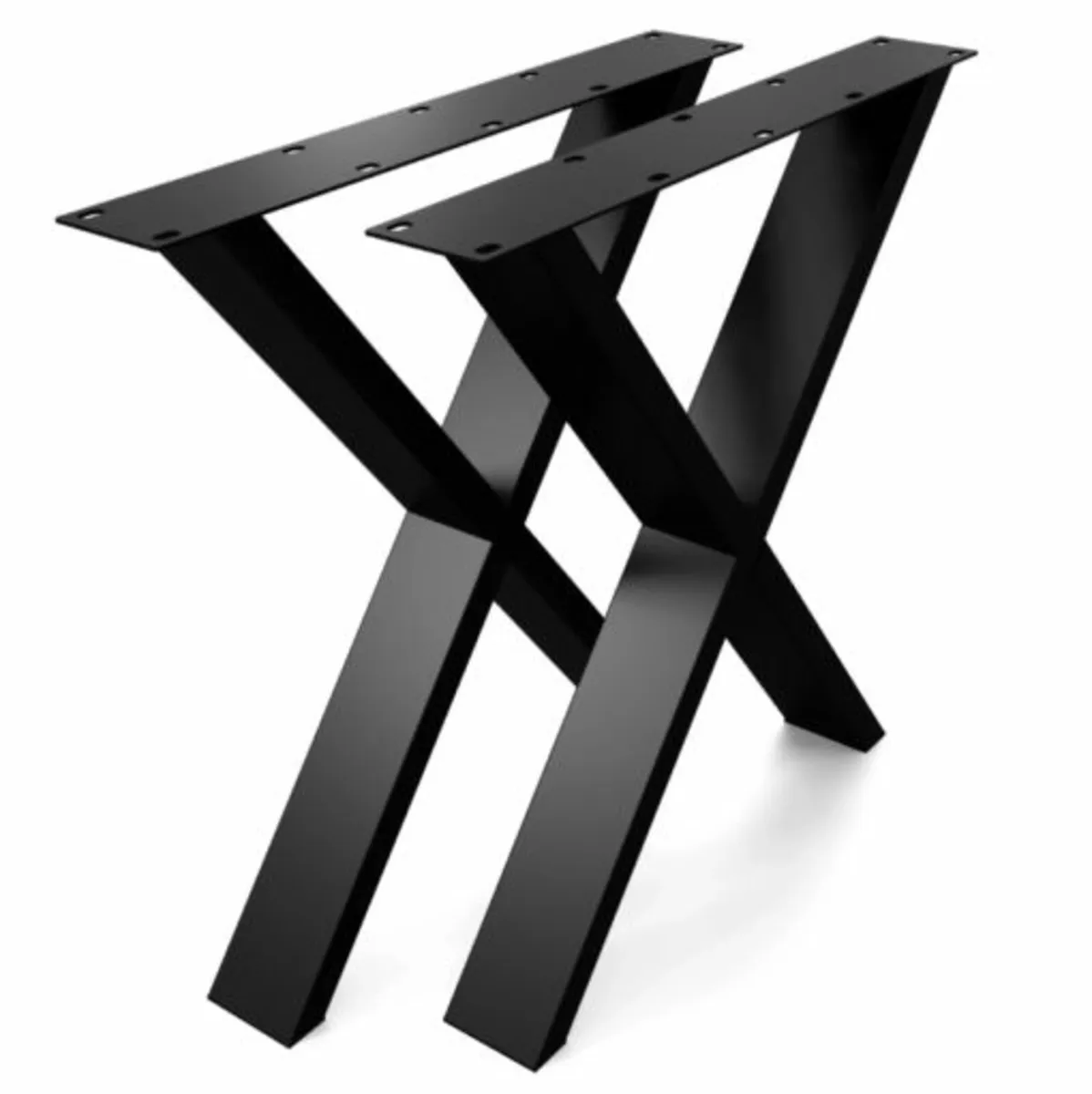 Metal Table Legs Type X Loft Style 86×80 cm Set 2 - Image 2