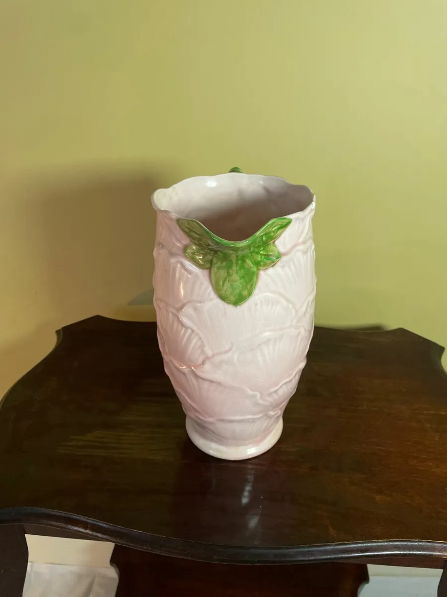 Vintage Pink Majolica-Style Jug - Image 4