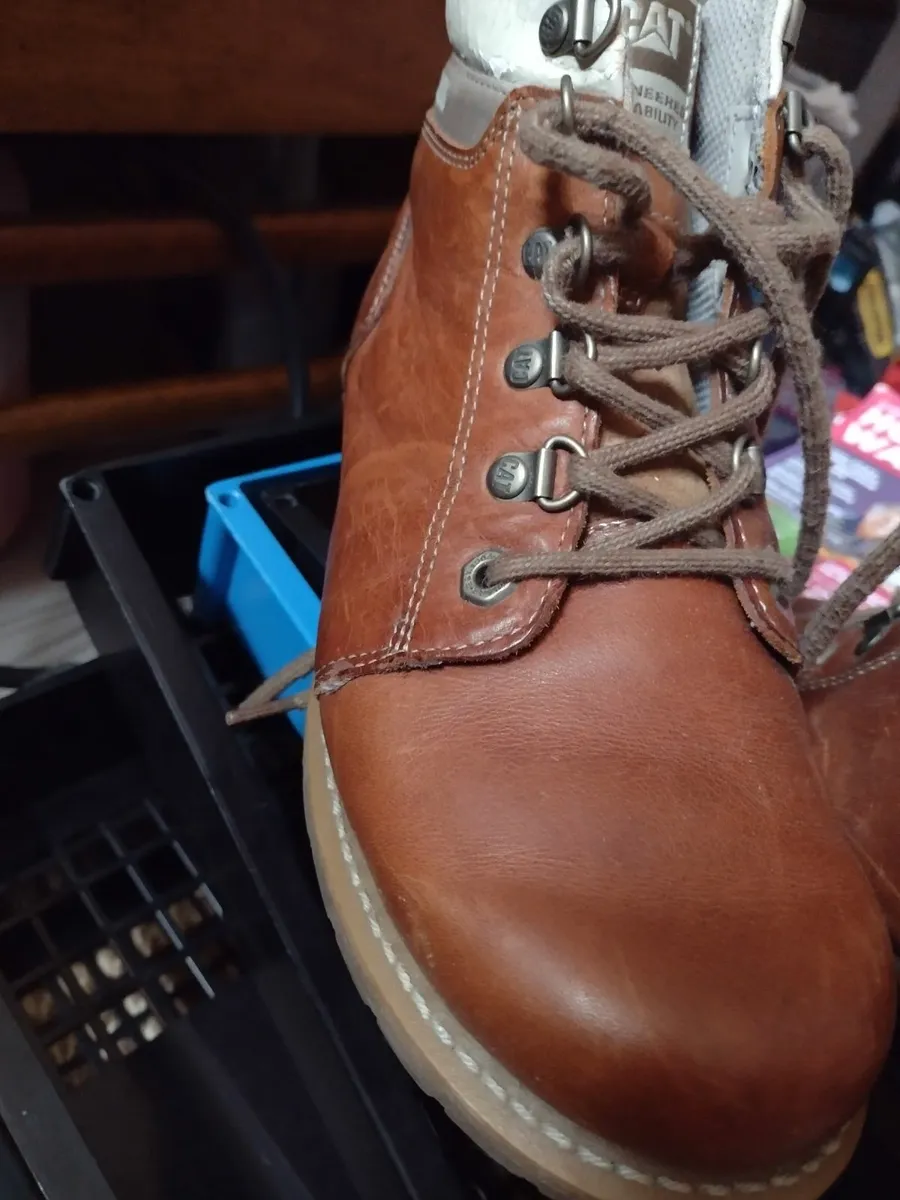 Ladies Cat leather walking boots - Image 1