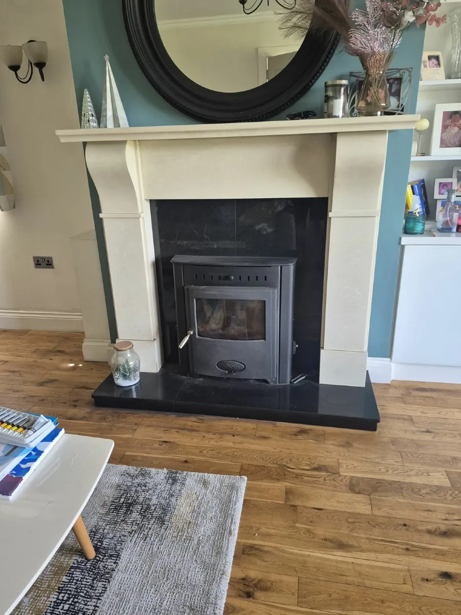 Stratford EB16 inset stove and flexi flu 7" - Image 1