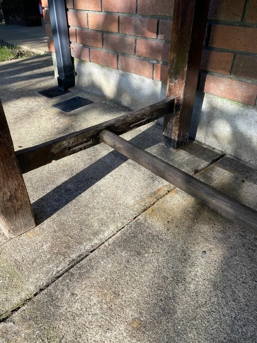 Early c20th Pine table 6ft+, RESTO CONDITION - Image 4