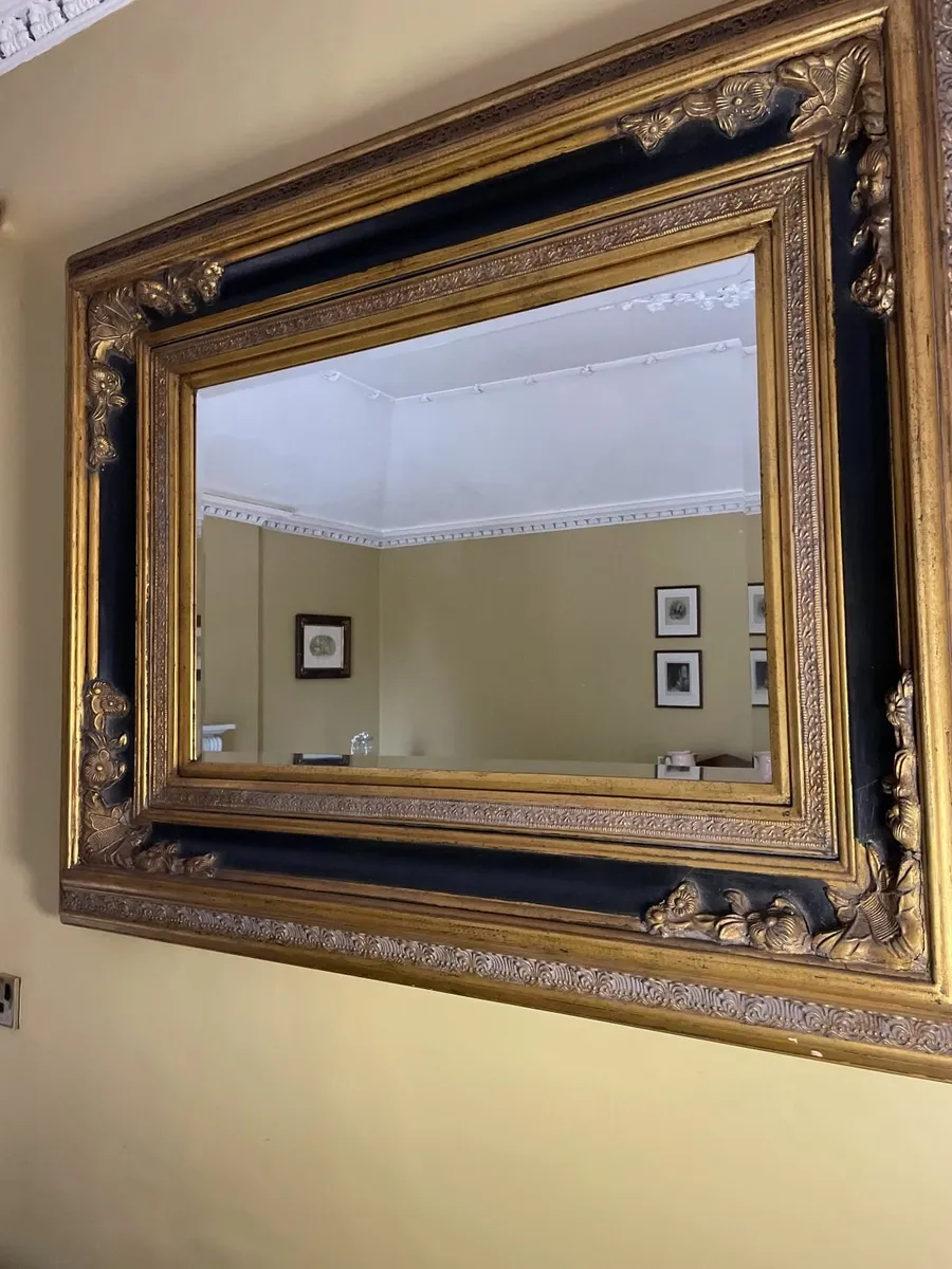 Large Ornate Overmantel Mirror - Image 1