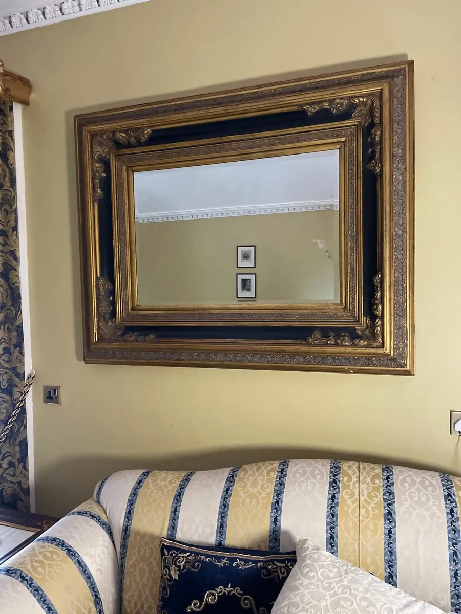 Large Ornate Overmantel Mirror - Image 3