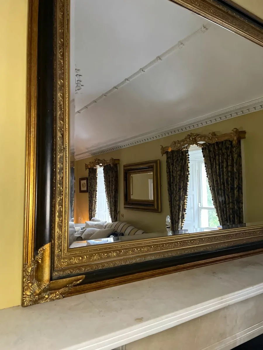 Large Ornate Overmantel Mirror - Image 2