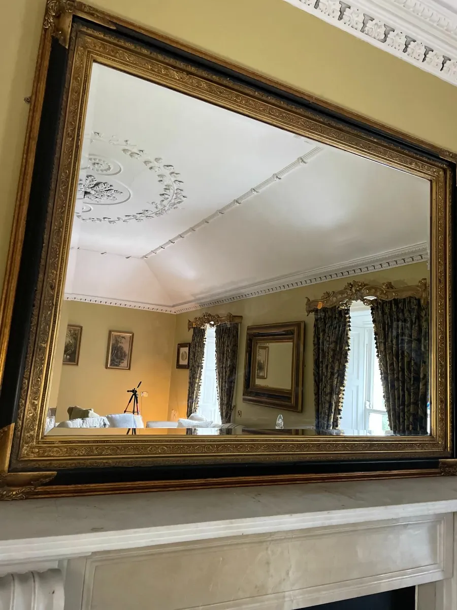 Large Ornate Overmantel Mirror - Image 3