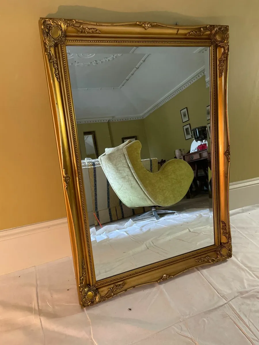 Large Ornate Gilt Mirror - Image 2