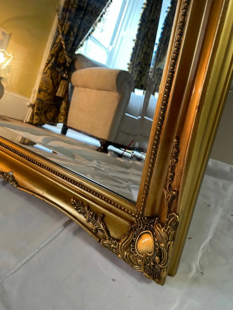 Large Ornate Gilt Mirror - Image 3
