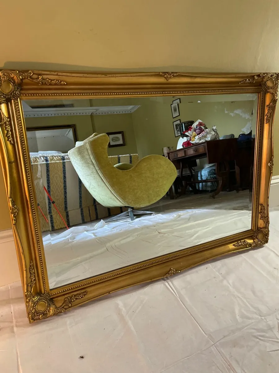 Large Ornate Gilt Mirror - Image 4
