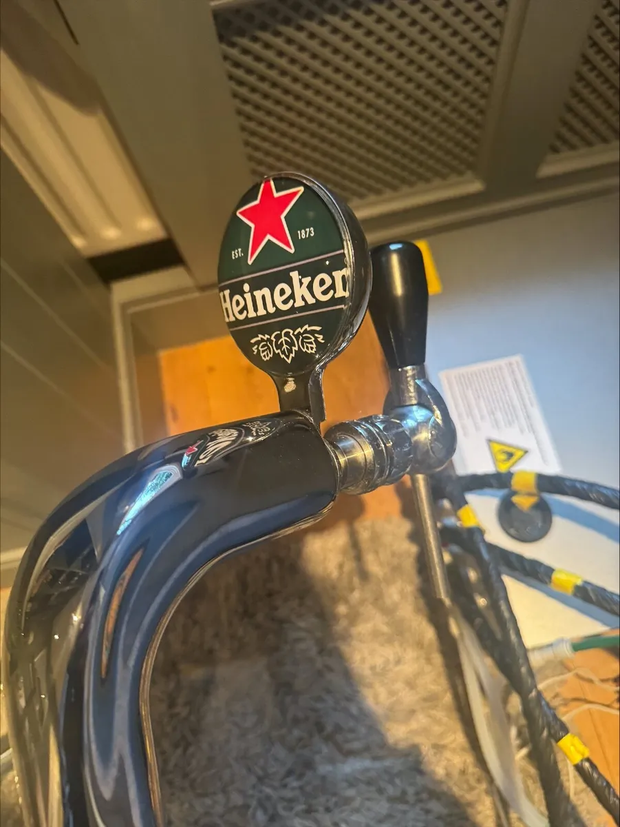 Home Bar – Guinness & Heineken Taps with Cooler - Image 2