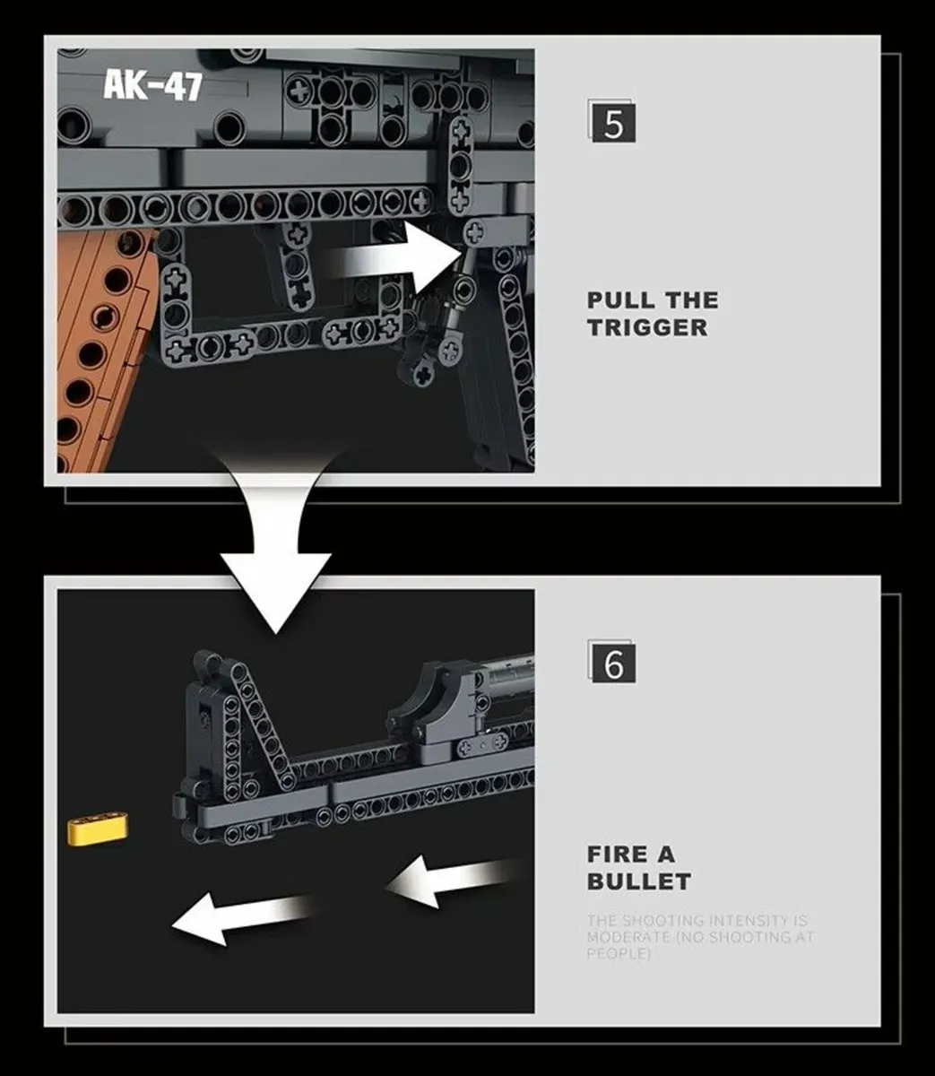 Lego AK47 Puzzle Brick Builder Toy - Image 2