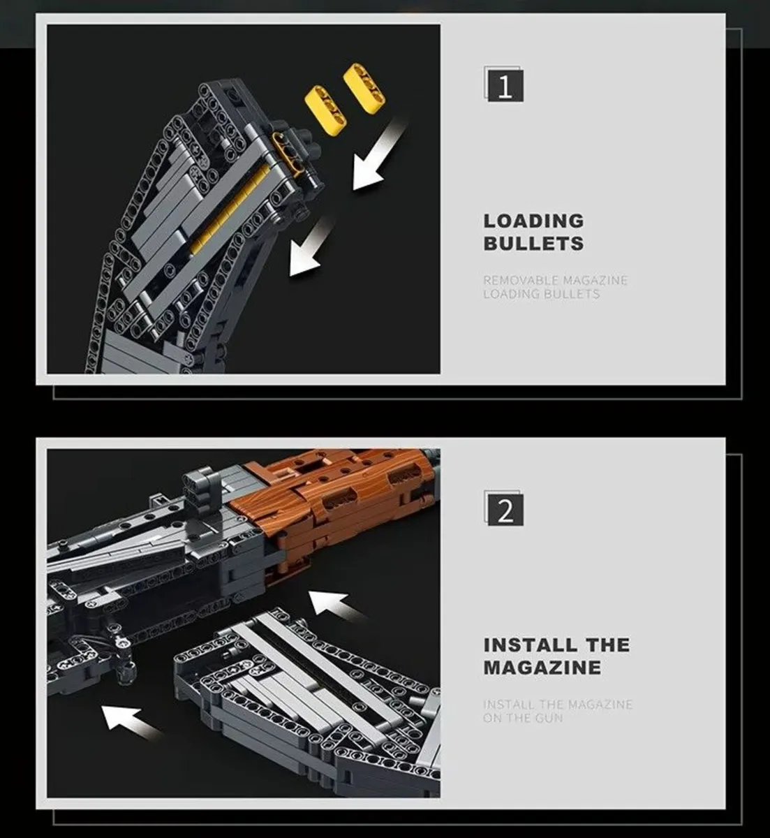 Lego AK47 Puzzle Brick Builder Toy - Image 4