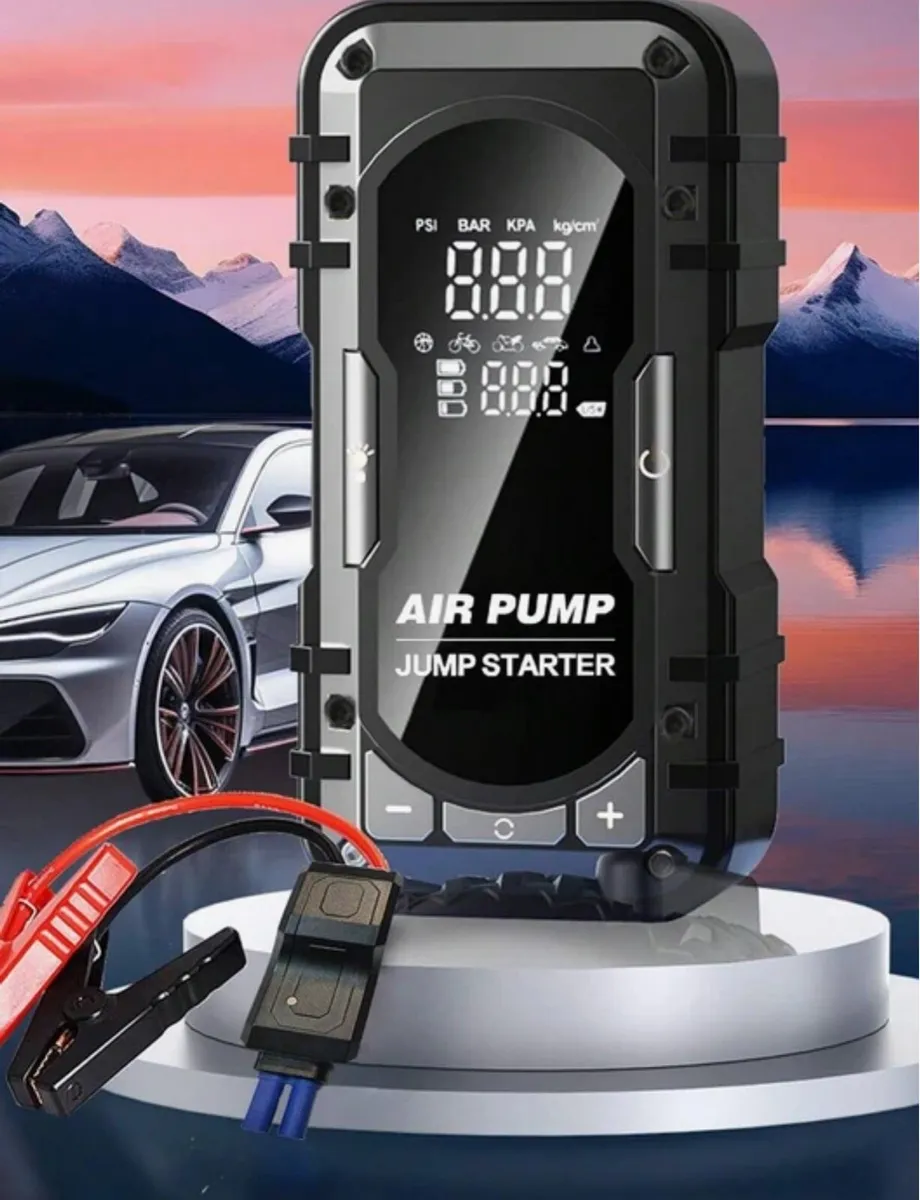 Car Jumper Starter with Tyre Inflator, Portable - Image 2