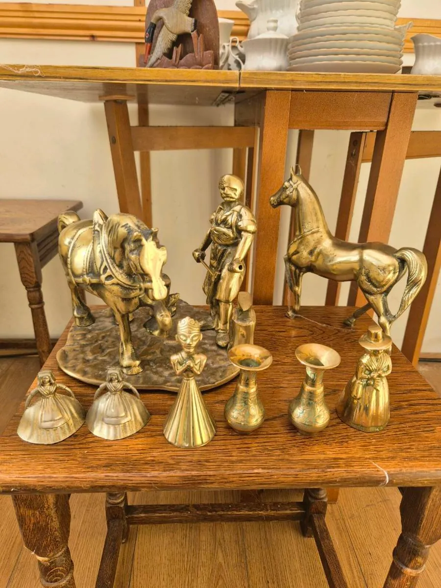 vintage brass ornaments - Image 1