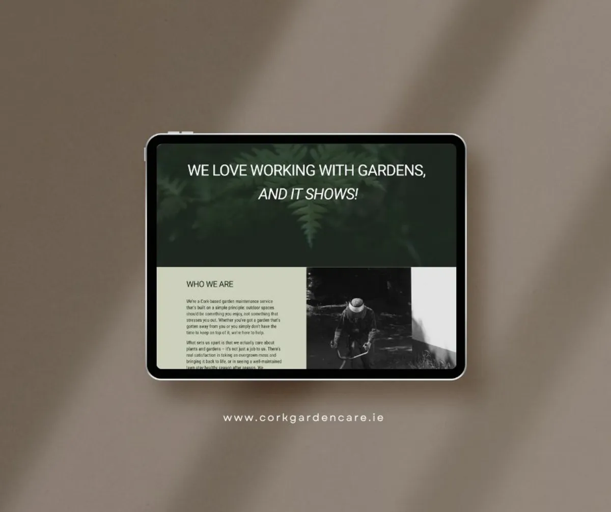 Garden Maintenance Website + Domain For Sale - Image 2