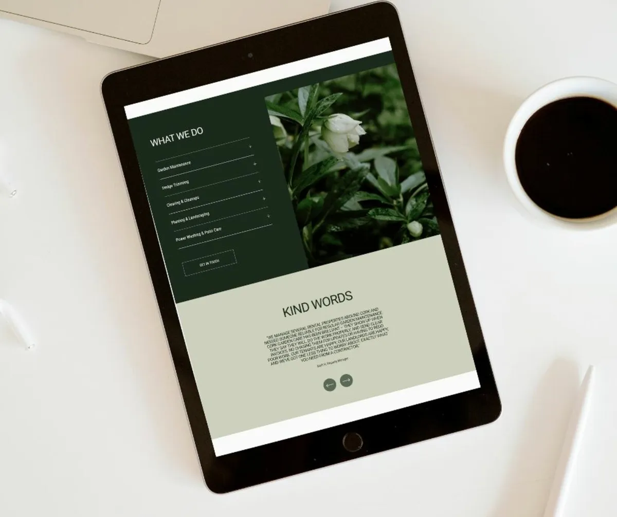 Garden Maintenance Website + Domain For Sale - Image 3