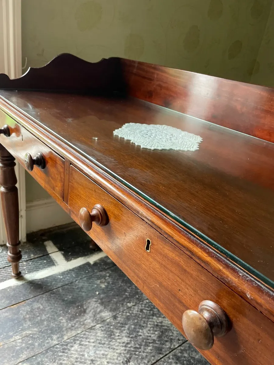 Antique Mahogany Sideboard (Heat Damage) - Image 2