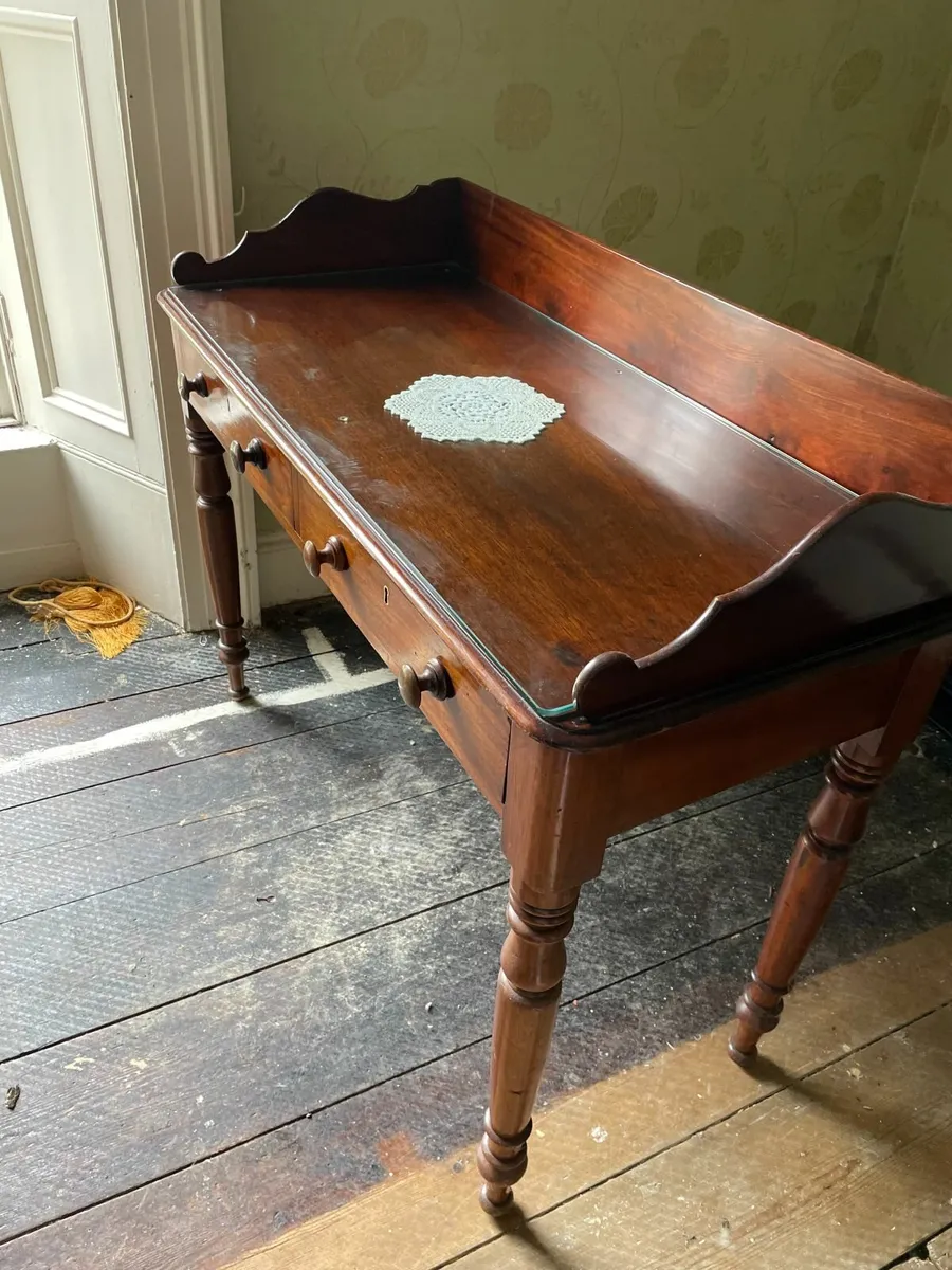 Antique Mahogany Sideboard (Heat Damage) - Image 1